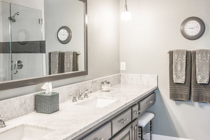 clean and organised newly renovated bathroom
